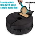 thumbnail image 4 of Bolsa de peso para sombrilla de patio, soporte de base de arena desmontable redondo de 46 cm, bolsa de peso para sombrilla resistente a la intemperie, se adapta a voladizo desplazado, paragüero o, 4 of 5