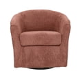 thumbnail image 5 of Mainstays Miles Swivel Accent Chair, Merrimac Terracotta, 5 of 7