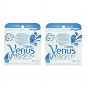 Gillette Venus Pro Skin Refill Razor Blade Cartridges, 8 Count (2 Packs of 4)
