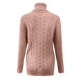 thumbnail image 3 of Vedolay Womens Fall Tops Womens 2023 Long Sleeve Neck Oversized Pullover Sweater Knit Tops,Pink S, 3 of 4