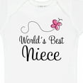 thumbnail image 4 of Inktastic Worlds Best Niece Girls Baby Bodysuit, 4 of 5