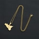 thumbnail image 2 of Collar con colgante minimalista Sonducket de acero inoxidable dorado, 2 of 6