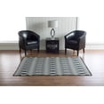 thumbnail image 2 of Linon Salonika Diamond Reversible Woven Wool 5'x8' Rug in Gray, 2 of 4