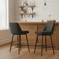 thumbnail image 2 of Homy Casa 26" Counter Height Bar Stools Set of 2, Upholstered Kitchen Island Chairs, 2 of 7