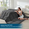 thumbnail image 2 of Edredón STWIENER Soft Alaskan King 120x132 cm de microfibra gris, 2 of 8