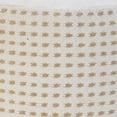 thumbnail image 6 of 18" White Jute Round Geometric Pouf Ottoman, 6 of 9