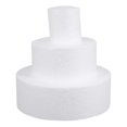 thumbnail image 3 of Dummy Fake Round Cake 3Pcs Polystyrene Cake Models Baking Equipment 15Cm Diameter x 5Cm Thickness Designed For Hobbyists, 3 of 5