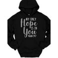 thumbnail image 4 of SPEEDRUN Men's Long Sleeve Graphic Print Hooded Pullover Tops T-Shirts My Only Hope Is In You Hooded Sweatshirt Hoodie Christian Catholic God Jesus, 4 of 6