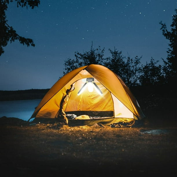 Lampe de camping solaire LED rechargeable, 5 modes SOS étanche Mini lampe  de camping pliable pour extérieur portable lampe de camping tente lampe  batterie externe