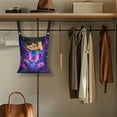 thumbnail image 4 of ZIATUBLE Galaxy Butterfly Storage Bag Clothespin Flower Laundry Clothes Pin Holder Stretch Clothespin Bag 2 Pcs with Hanger Large Capacity Hanging Can Storage Organizer Pantry Home Decor, 4 of 7