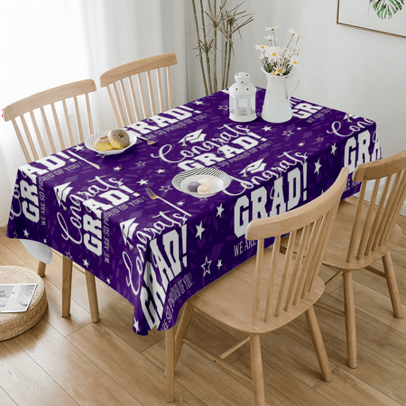 

Graduation Tablecloth for Tables Table Cover for Graduation Table Cloths for Parties Birthday Decor(#09 S-54x54 )