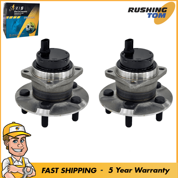 2 Rear Wheel Hub Bearing Assemblies for Pontiac Vibe Toyota Corolla Matrix Prius