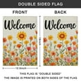 thumbnail image 4 of Fall Welcome Flowers Fall Garden Flags 12.5"x18" Double Side,Small Yard Flags for Outside,Outdoor Fall Decor,Autumn Funny Garden Flag Yard Decoration, 4 of 4