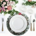 thumbnail image 4 of Ryvnso Cute Christmas Snowman Round Plate Mats Dining Table Placemat Set of 4 for Holiday Decoration, 4 of 7