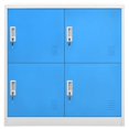 thumbnail image 2 of vidaXL Locker Cabinets 5 pcs Light Grey and Blue 90x45x92.5 cm Steel, 2 of 5
