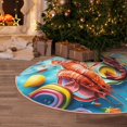 thumbnail image 5 of KLL Christmas Tree Skirt,Party Decorations Farmhouse for Christmas Decorations Holiday Party 36" -Surreal Seafood Extravaganza, 5 of 6