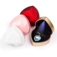 thumbnail image 5 of Led Wedding Ring Box Heart-shaped With Display Storage Jewelry Case Velvet, 5 of 5