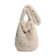 thumbnail image 2 of Bolso de mano peludo para mujer | Bolso bandolera grande de piel sintética con orejas de conejo | Monedero ligero con cierre magnético | Bolso informal de invierno para ir de compras, hacer yoga o, 2 of 9