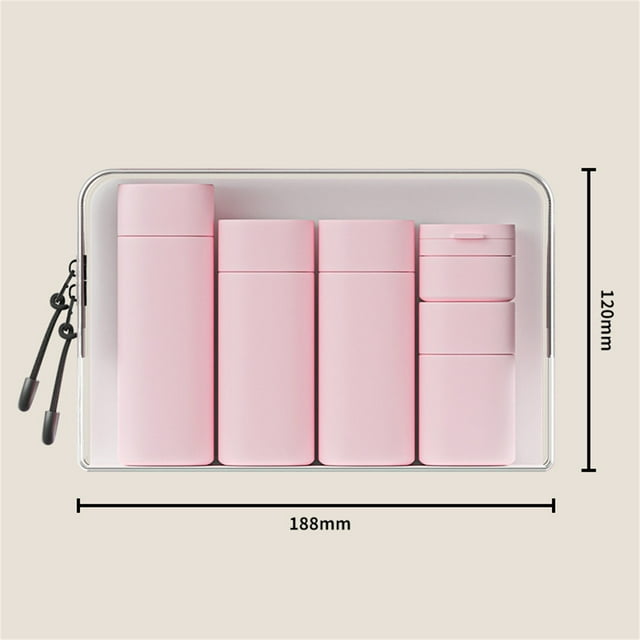 Fiudx Botellas de Viaje, Set de Sapos Leakguard, Frasco de Champú de Fácil Agarre, Botella de Boca Ancha, Ideal para Avión, Tren o Vagón, Regalo para Familiares y Amigos, Material de Política y Diseñ
