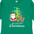 thumbnail image 4 of Inktastic My 2nd Christmas with Santa Reindeer and Tree Boys or Girls Long Sleeve Toddler T-Shirt, 4 of 5