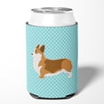 thumbnail image 2 of Caroline's Treasures BB3720CC Corgi Checkerboard Blue Can or Bottle Hugger, Can Hugger, multicolor, 2 of 5