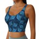 thumbnail image 2 of Fotbe Stingray Sujetador Deportivo Largo sin Aros para Mujer con Almohadillas y Soporte Medio, Transpirable y Absorbente, Camiseta Tipo Chaleco o Tank Top-XX-Large, 2 of 8