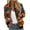 Orange, variant on Buigttklop Womens Halloween Printed Bomber Jackets Lightweight Full Zip Up Cropped Coats Fashion Windbreaker Outerwear Casual Quilted Jacket