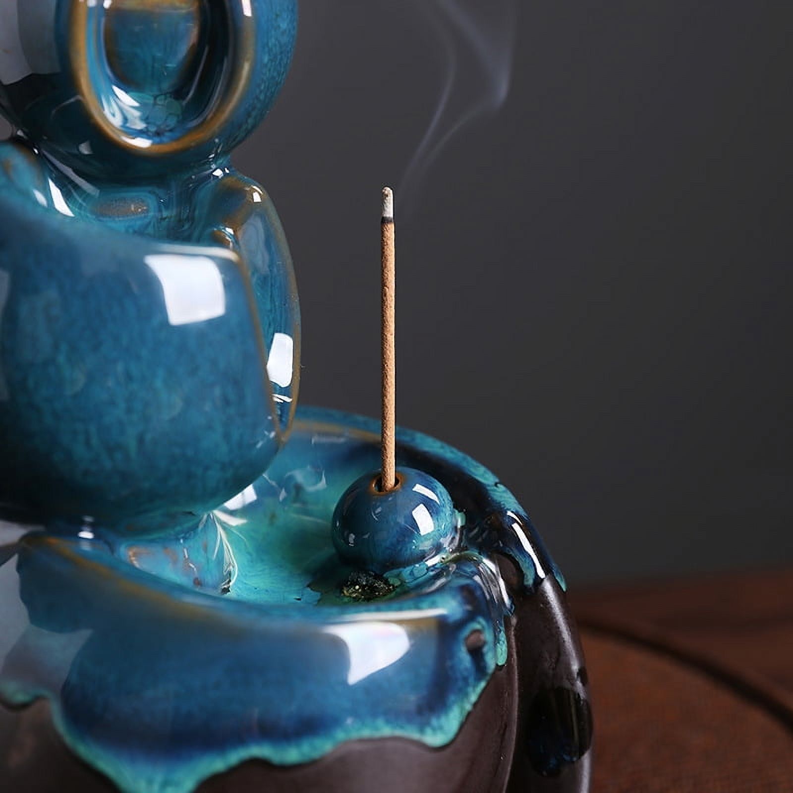 Waterfall Incense Cone Holder, Ceramic Backflow Incense Burner, Incense Burner Stand, Aromatherapy Decor Home Decor