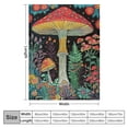 thumbnail image 4 of Orinice Mushroom Flowers Warm Lightweight Blanket Soft Fleece Throw Blanket for All Seasons - Cow Gifts Blanket Living Rooms Sofa Decor - Super Soft Blanket 60x80in, 4 of 6