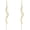 Gold, variant on Gold Long Chain Threader Earrings for Women - Fashion Statement Drop Dangle Thread Earrings Jewelry Gift