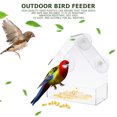 thumbnail image 1 of Alimentador de pájaros con ventana transparente Ehuebsd comedero transparente ventosa y diseño colgante para exteriores jardín patio mascotas, 1 of 9