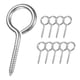 thumbnail image 1 of Uxcell 10-Pack Gancho de Ojos Tornillo, M4 2" 304 Acero Inoxidable Pesado Autoperforante Ojos de Tornillo Ganchos de Techo [Plateado], 1 of 7