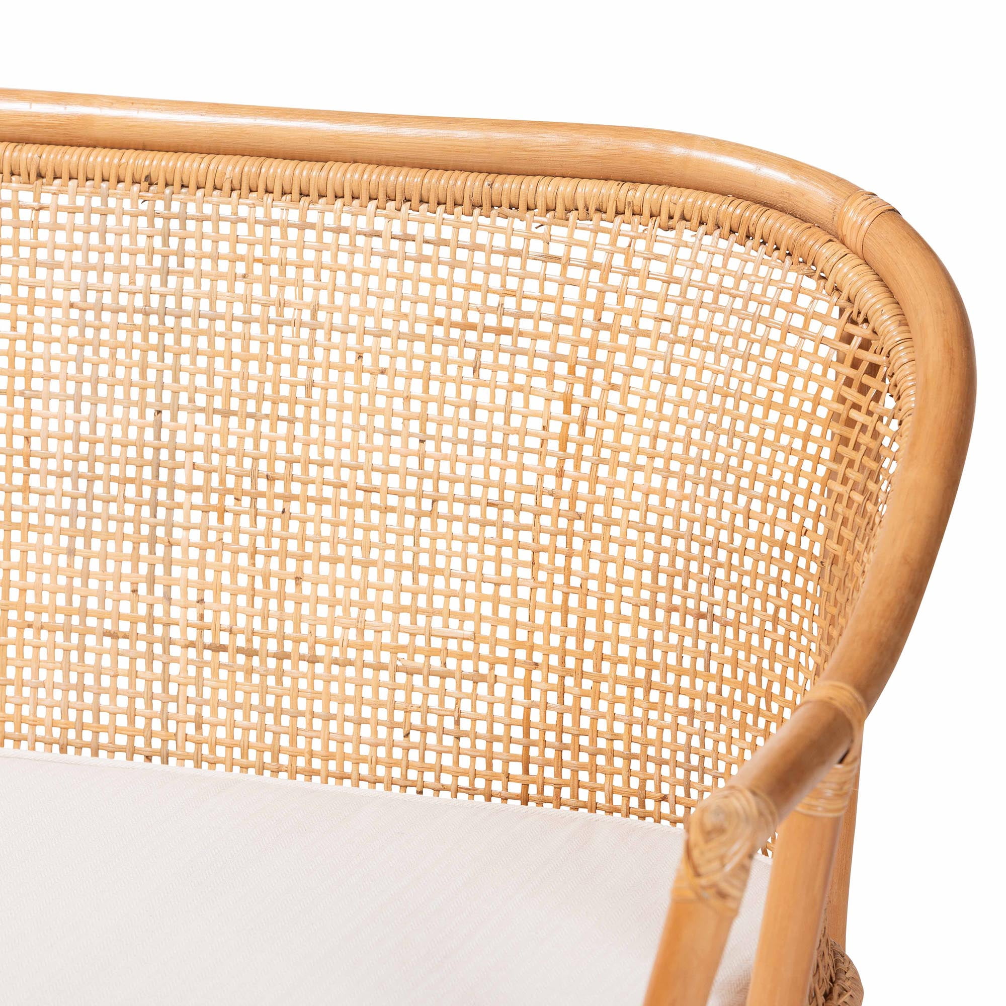 bali & pari Ceona Boho Dining Nook Set, Light Honey