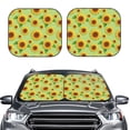 thumbnail image 2 of Wukai Sunflower Leaves Car Front Windshield Sun Shade,Sun Visor Shield Block Automotive Interior Protector Blocks UV Rays-Small, 2 of 6