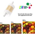 thumbnail image 4 of set of 2, R7S LED Bulb 78mm Dimmable 15W Cold White 6000K, 1500LM, AC 230V, R7S 120W 100W Halogen Pencil Equivalent, J78 Linear LED for Ceiling Spotlight, 4 of 5