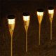 thumbnail image 1 of Juego de 4 luces decorativas para jardín, luces LED solares de llama de bambú, luces solares LED para exteriores para pasarelas y piscinas, 1 of 5