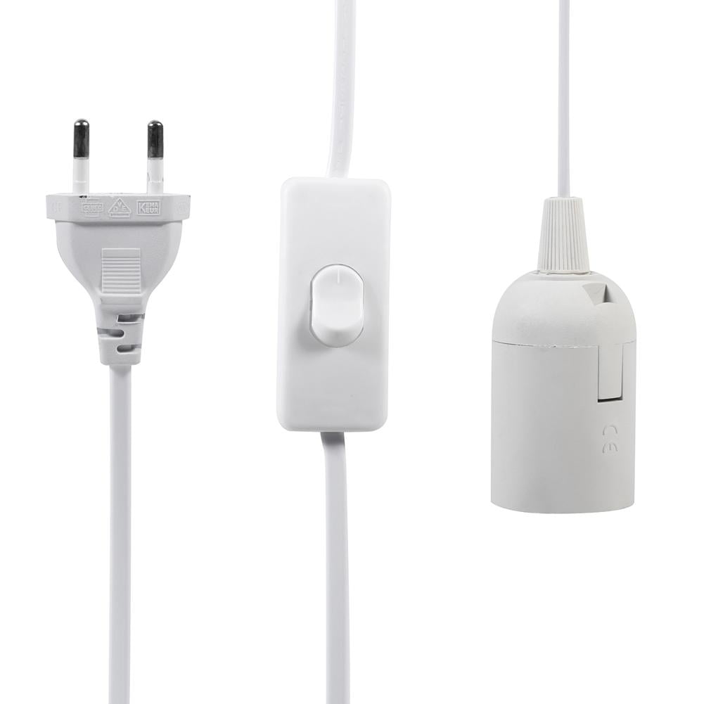 HERCHR Lamp Bulb Holder, 1Pc E27 Hanging Pendant Light Fixture Home