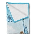 thumbnail image 2 of Travel Soft Flannel Fleece Blanket, Famous World Landmarks in 3d Realistic Style Sketch Drawing Tourism Themed Artwork, Cozy Plush for Indoor and Outdoor Use, 70" x 90", Multicolor, by Ambesonne, 2 of 5