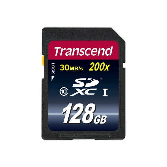 Transcend Premium - Flash memory card - 128 GB - Class 10 - SDXC