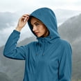 thumbnail image 4 of Sheghy Womens Hooded Waterproof Zip‑Up Raincoat‑Style Windbreaker for Everyday Urban Wear, 4 of 6