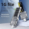 thumbnail image 4 of External M.2 Ngff Sata Ssd Enclosure High Speed Usb3.0 Gen1 5gb/s Transparent Sata Ssd Hard Drive C, 4 of 5