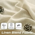 thumbnail image 3 of DriftAway Linen Curtains 84 Inches Long for Living Room Semi Sheer 2 Panels Farmhouse Natural Flax 3 Inch Rod Pocket Back Tab Boho Rustic Light Filtering Window Drapes for Bedroom Privacy Assured, 3 of 8