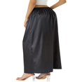 thumbnail image 2 of Jupon Demi-Long pour Femmes, Uni, Taille Élastique, Doublure Intérieure, Jupe Midi, Long Jupon S-TTG, 2 of 7