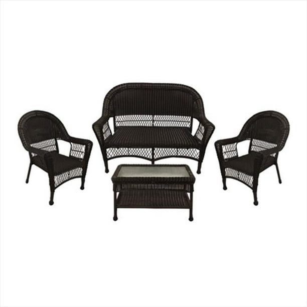 Northlight 4 Pieces Brown Resin Wicker Patio Furniture Set 2 Chairs Loveseat Coffee Table Com - Plastic Wicker Patio Furniture Set Northlight 4 Pieces Brown Resin Wicker Patio Furniture Set 2 Chairs Loveseat Coffee Table Com - Plastic Wicker Patio Furniture Set