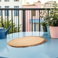 thumbnail image 1 of BESTYASH 2Pcs Oval Wood Stepping Stones for Garden Pathway Outdoor Decorative Wood Walkway Path, 1 of 6