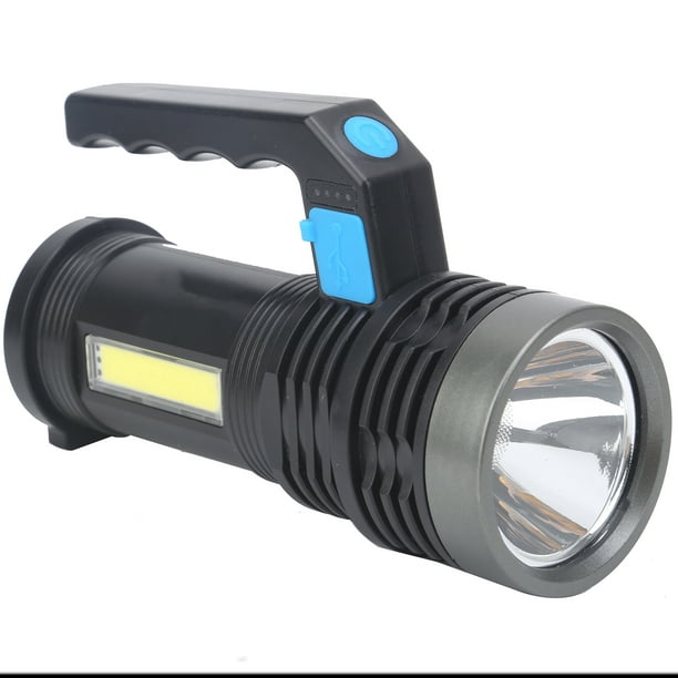 Domqga Projecteur domestique, lampe de poche à lumière forte longue portée  extérieure Projecteur domestique LED rechargeable, lampe de poche longue  portée 