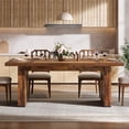 thumbnail image 4 of 70.86-Inch Industrial Dining Table for 6-8 People, Rectangular Heavy Duty Wooden Kitchen Table, 4 of 7