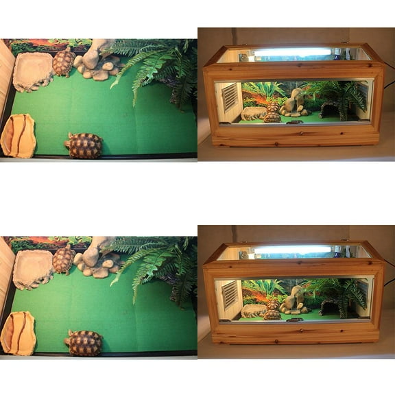 40 and 32'' Reptile Carpet Mat Substrate Liner for Terrarium /s/ / Bearded Dragon and Turtles - Made of Natural Coconut Fiber (2 Sheets)