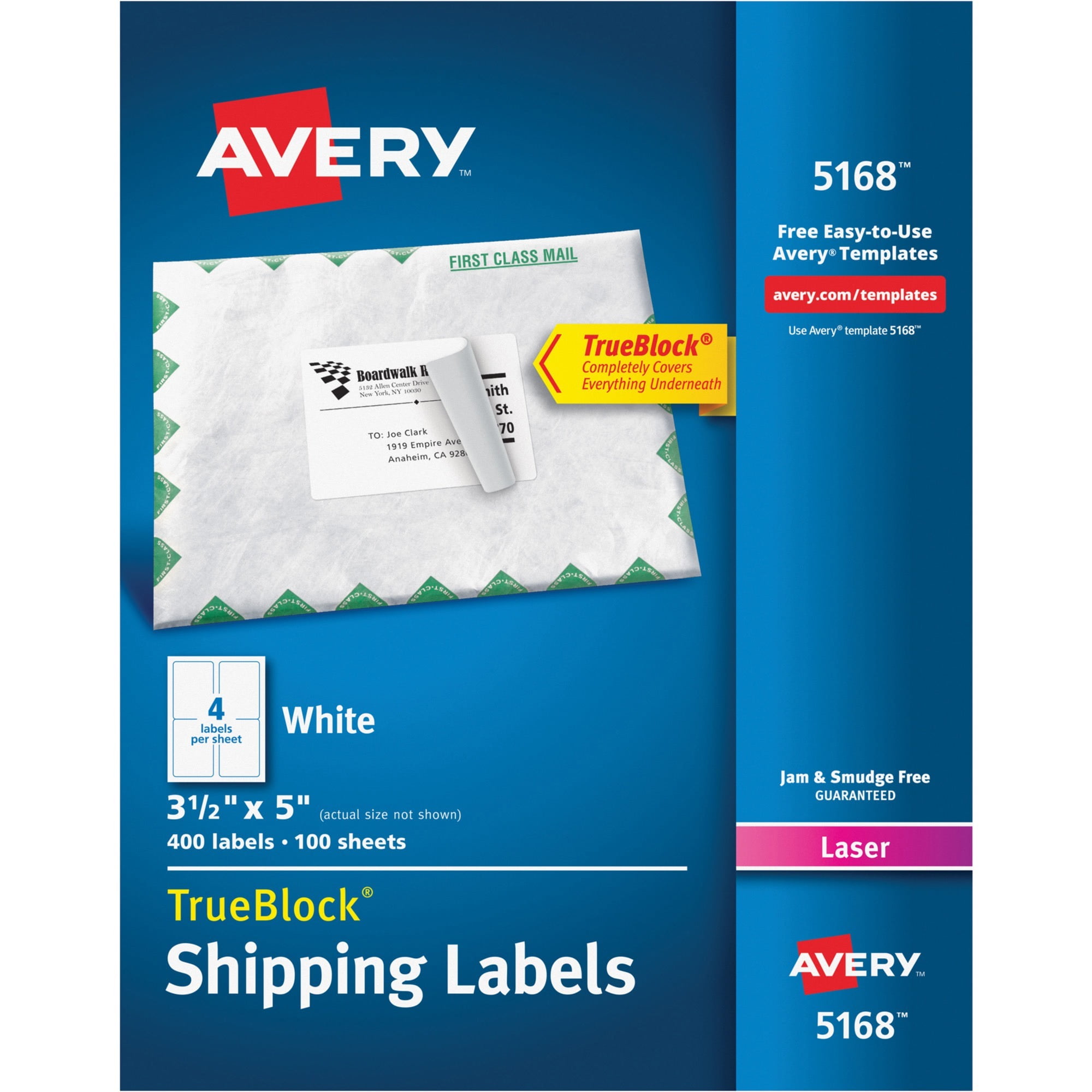 Laser Inkjet 4 Labels Per Sheet, How To Print Avery 5168 Labels Landscape