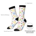 thumbnail image 4 of Xecao Easter Egg3 Pattern Sport Socks for Women and Men Crew Socks Sporty Calf Socks Casual Socks, 4 of 6